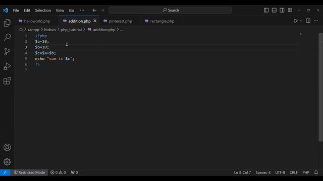 BASIC PHP PROGRAM смотреть онлайн