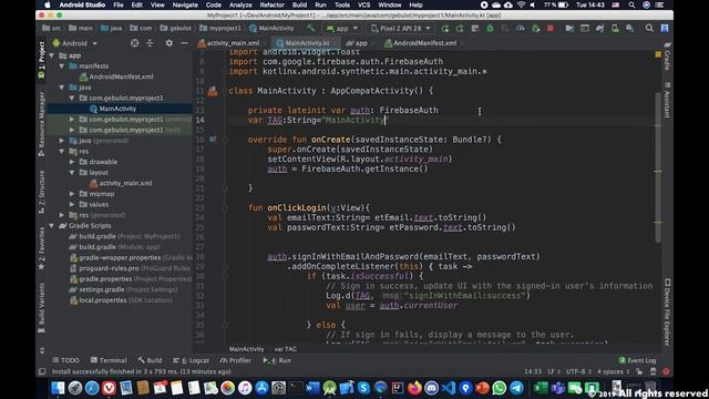 Android Kotlin + Firebase: Login Part 3 смотреть онлайн