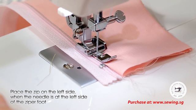 Singer 8280 Tutorial: How to use a zipper foot смотреть онлайн