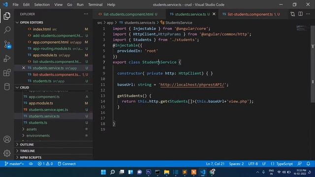 Part-2 Angular 13 CRUD (View Section) | Angular 13 PHP MYSQL CRUD | Angular 13 Insert Update Delet смотреть онлайн