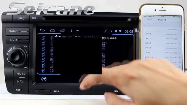 7 inch 2009 2010 Skoda Octavia II Fabia Yeti autoradio cd player with bluetooth music aux input смотреть онлайн