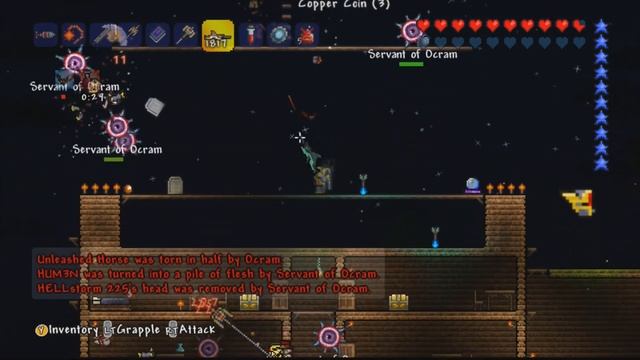 Terraria - How to summon Ocram (Final Boss) (Xbox 360) (HD) смотреть онлайн