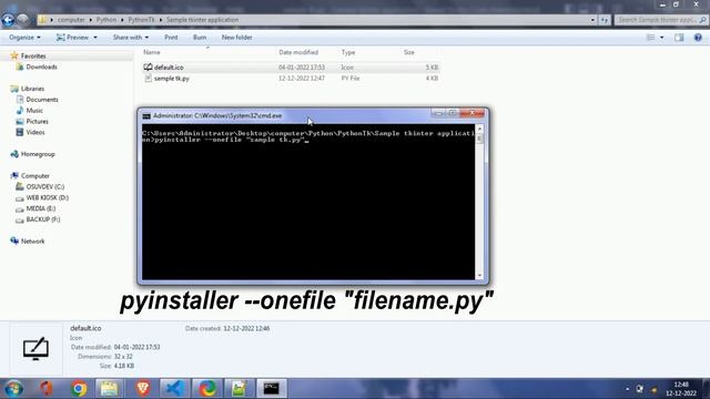 How to convert python file to exe file using pyinstaller | .py to .exe Tkinter desktop app смотреть онлайн
