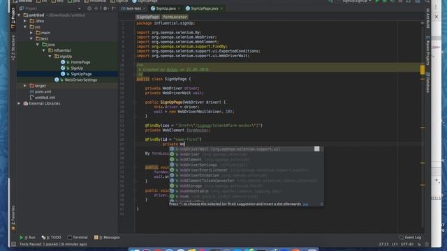 Разбор тестового задания ч5. Рефакторинг тестов. Page Object & Page Factory смотреть онлайн
