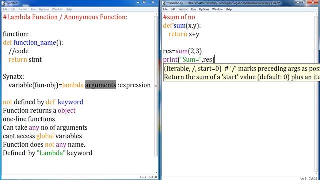 #20 | Python Tutorial for Beginners | Anonymous Functions | Lambda-Tamil смотреть онлайн
