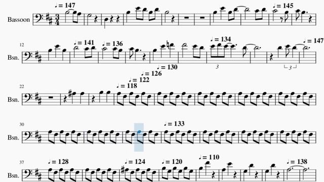 Bassoon Sheet Music: How to play Je te laisserai des mots by Patrick Watson смотреть онлайн