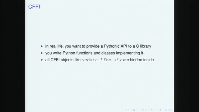 Armin Rigo - CFFI: calling C from Python смотреть онлайн