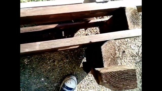 скамейка из паллет (поддонов) (bench of pallets) смотреть онлайн