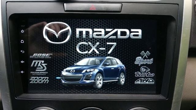 Mazda CX-7, загрузочная анимация для ГУ на Android 1024х600, ГУ Teyes S-Pro CC2. смотреть онлайн