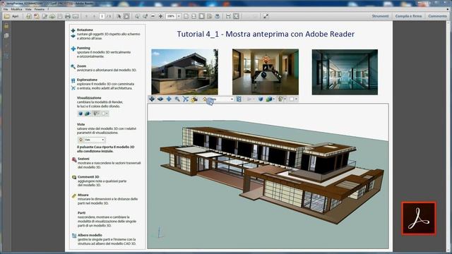 Tutorial 3D PDF Maker for AutoCAD ITA - 4. - Mostra anteprima con Acrobat Reader смотреть онлайн
