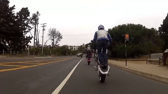 Сумашедшие трюки на мотоциклах!