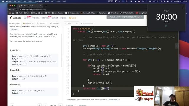 LeetCode 1. Two Sum - Java - HashMap - O(n) - Day 22 смотреть онлайн