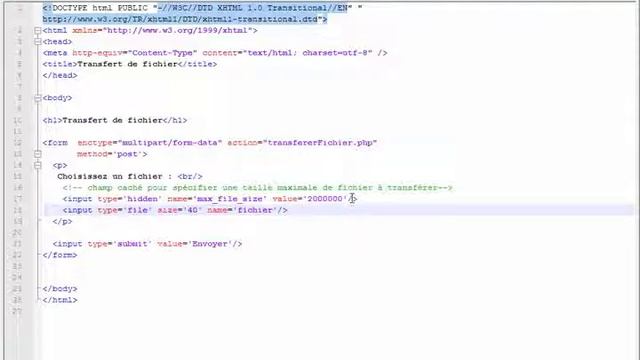 PHP et MySQL Transférer un fichier côté client vers le serveur смотреть онлайн