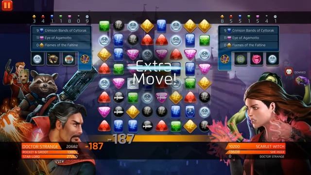 Marvel Puzzle Quest - My first 10 wins in Strange Days event смотреть онлайн