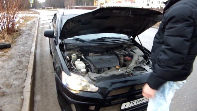 Газовый упор (амортизатор) капота для Mitsubishi Lancer X (07-...г.в.) смотреть онлайн