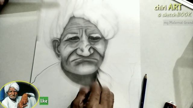 How to draw an old age man sketch смотреть онлайн