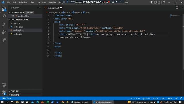 HTML Tutorial : Installing the Live Server VS code| Web Development Tutorial....3 смотреть онлайн