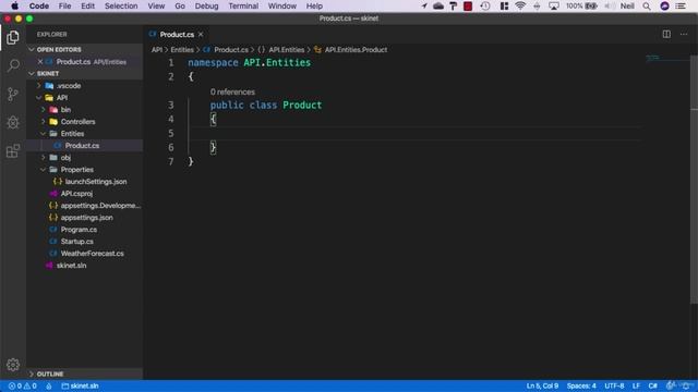 011 Adding a C# Entity class смотреть онлайн