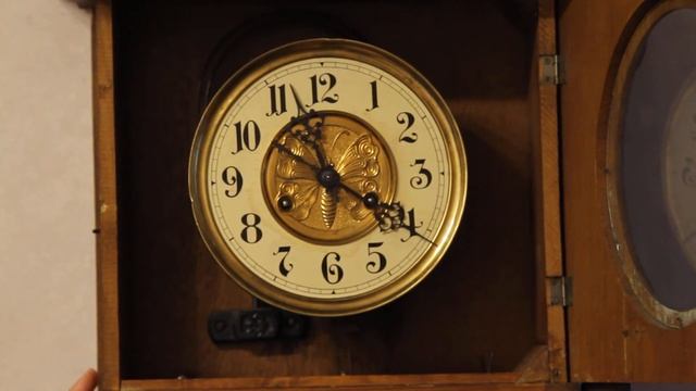 Старинные настенные часы Junghans 1906 смотреть онлайн