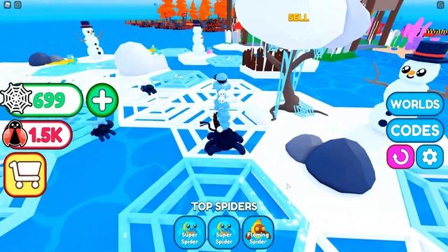 Зимнее Паучье ЛОГОВО в симуляторе ПАУКА в ROBLOX ! смотреть онлайн