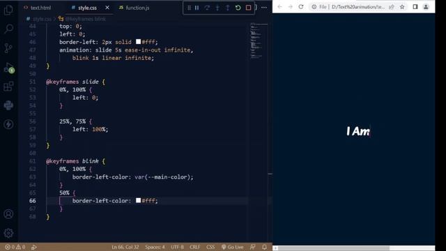Auto Typing Text Effect Using Html Css Javascript | Random Auto Typing Text With Animation Effect смотреть онлайн