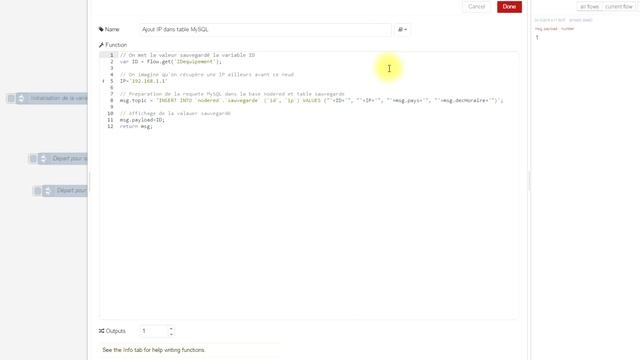 NODE-RED Flow context variables sauvegardées смотреть онлайн