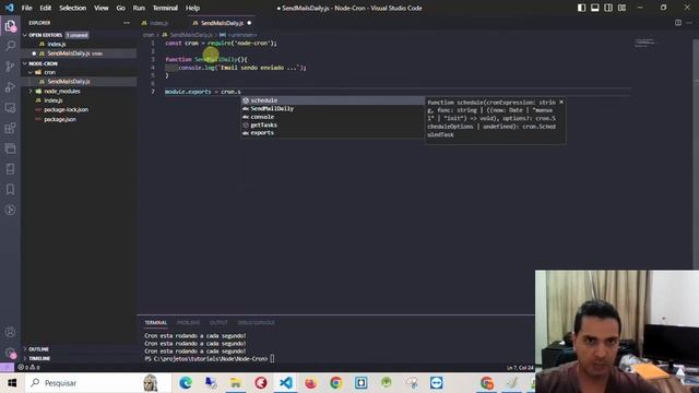 Como implementar o cron numa aplicação node? смотреть онлайн