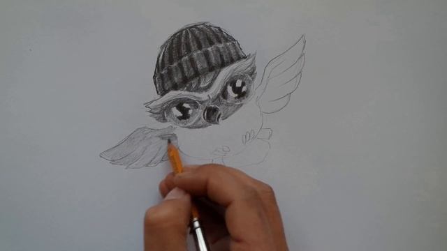 Рисуем Сову Совёнка. Drawing owl. 貓頭鷹繪圖 смотреть онлайн