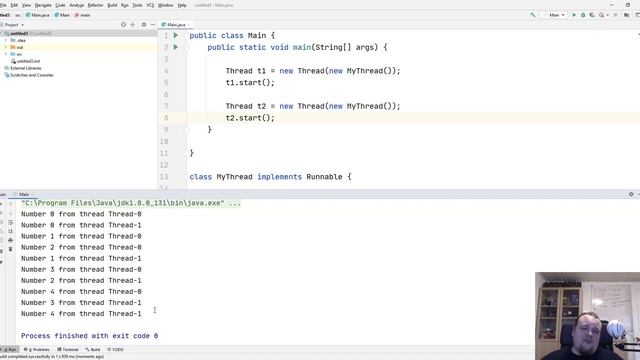 Java Thread implements runnable смотреть онлайн