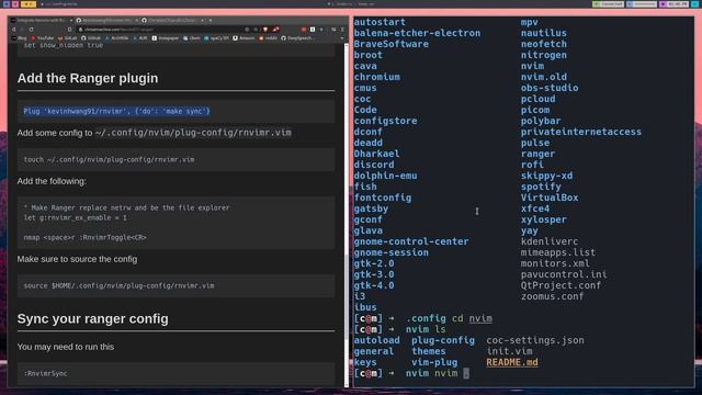 Navigating your files with Neovim and Ranger смотреть онлайн