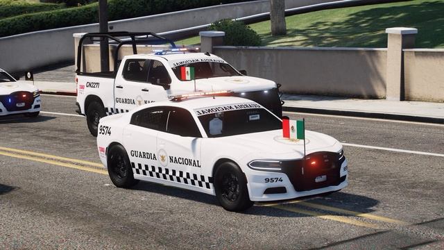 2021 Dodge Charger & Chevrolet Silverado Guardia Nacional de México GTA V (showcase) смотреть онлайн