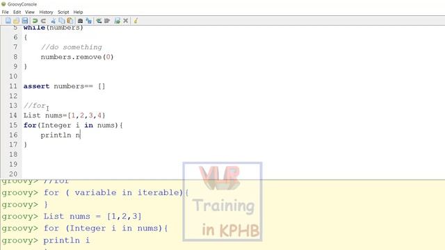 Looping in Groovy Scripting groovy training telugu 32 смотреть онлайн