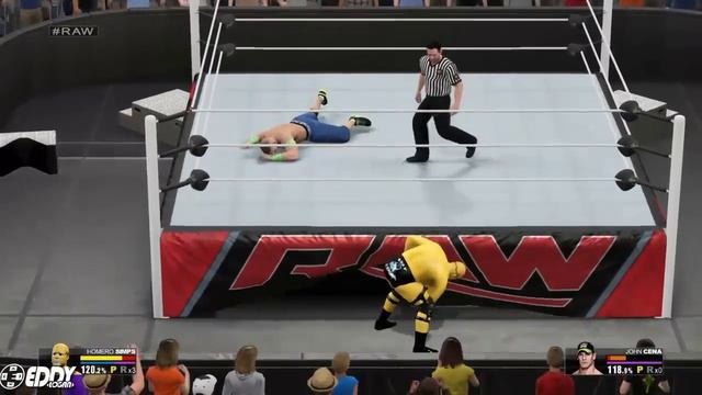 Homero Simpson Humilla a John Cena - Parte 1 en WWE2K16 смотреть онлайн