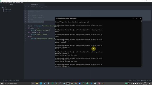 Tutorial Python Part (8) : Mengenal Statement if, elif, else di Python смотреть онлайн