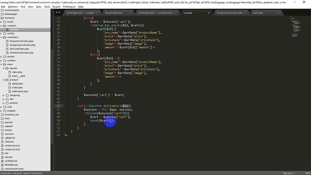 [Yii2 framework] Shopping Cart step 3 смотреть онлайн