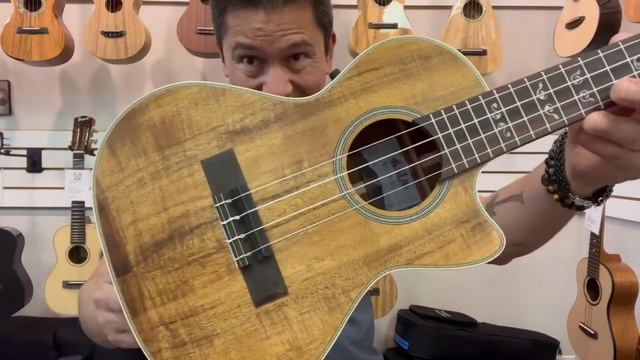 Kala KA-SA-TE-C Solid Acacia Electric Tenor Ukulele Demo/Review at Aloha City Ukes смотреть онлайн