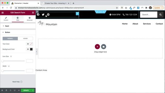 Elementor Pro Header Builder Tutorial | Make a Custom Header with Elementor смотреть онлайн