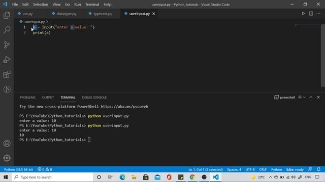 Taking Input From User In Python | User Input Python | Gaurav Education смотреть онлайн