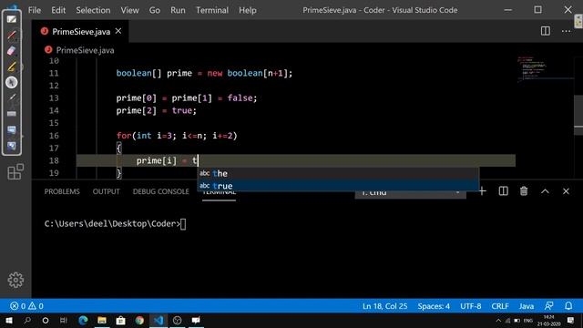 Prime Sieve || Programming in Java смотреть онлайн