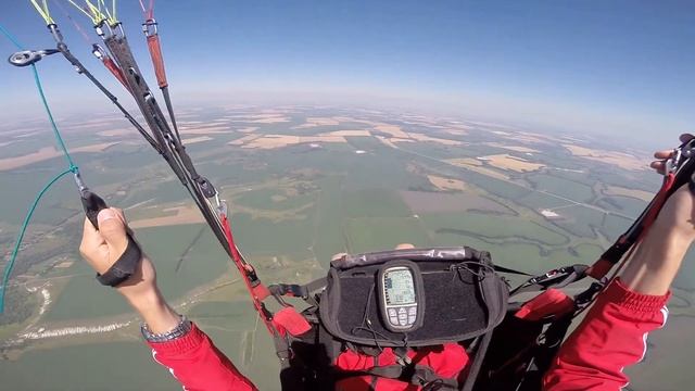 Полет на параплане в Белгородской области смотреть онлайн