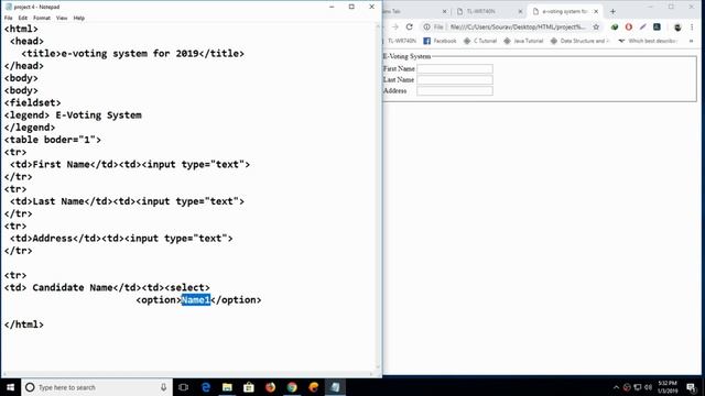 html Project 4 || e-voting system Project смотреть онлайн