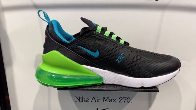 Nike Air Max 270 (Black/ Aquamarine/ Green Strike) смотреть онлайн