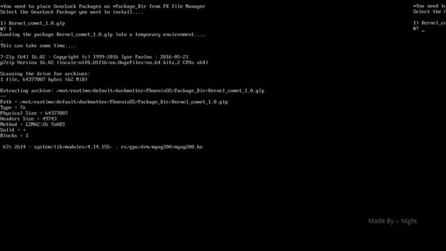 How To Install Kernel, Mesa & Other Packages In PhoenixOS DarkMatter Using GearLock
