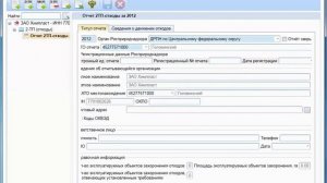 Формирование отчета 2-ТП отходы