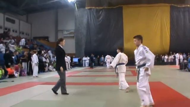 Дзюдо. Паша Зайченко.Чехия 20.02 2016г. 2002-2003г.р. 38кг. смотреть онлайн