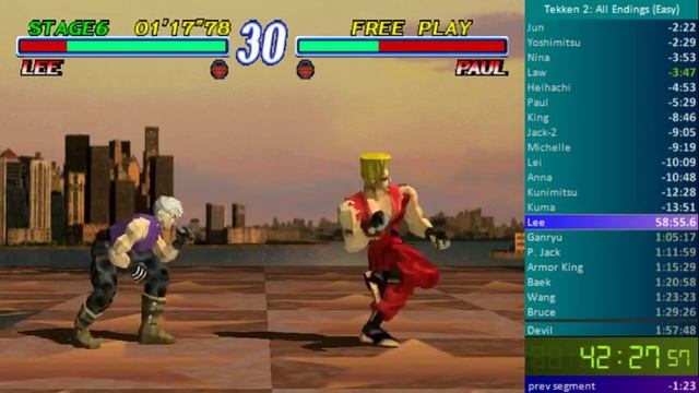 Tekken 2 Speedrun: Unlock All Endings in 1:24:56 [Former WR] смотреть онлайн