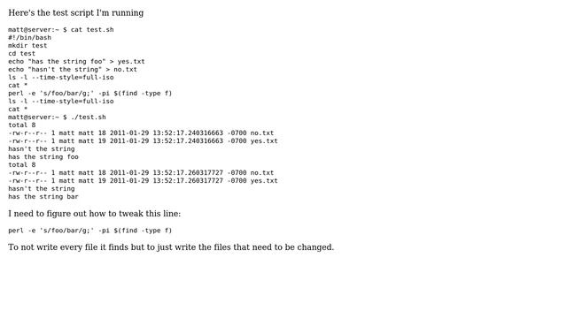 Unix & Linux: Perl find and replace is writing every file (2 Solutions!!) смотреть онлайн