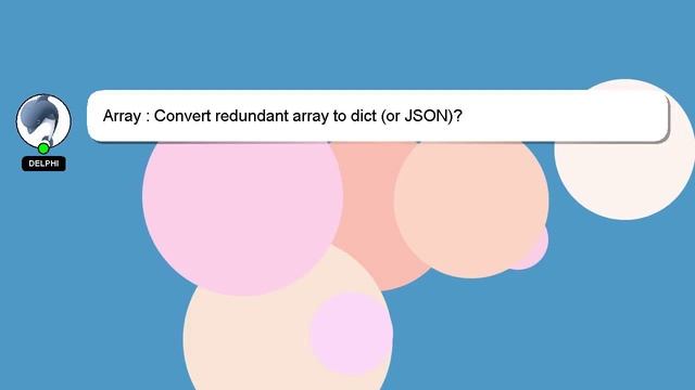 Array : Convert redundant array to dict (or JSON)? смотреть онлайн