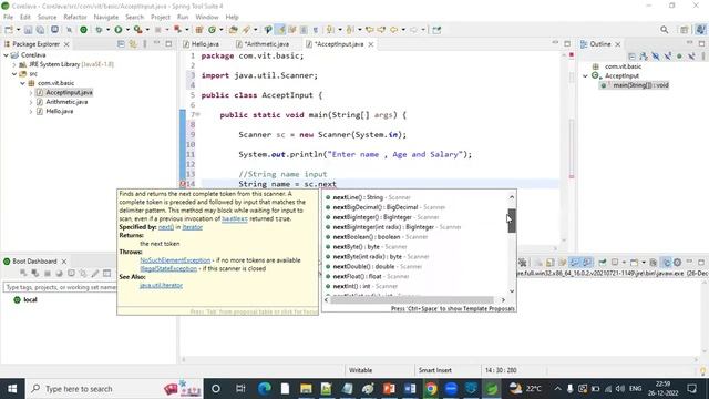 VITechTalks ||CoreJAVA|| Write a Java program to accept the input value from end user смотреть онлайн