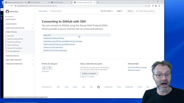 Create a repository on GitHub, add SSH keys and work using SSH keys смотреть онлайн